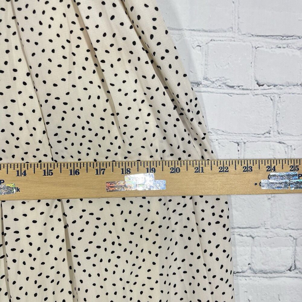 Lulus Jumpsuit Women Medium Ivory Polka Dot Wide Leg Loose Sweetheart Romantic - Picture 9 of 13